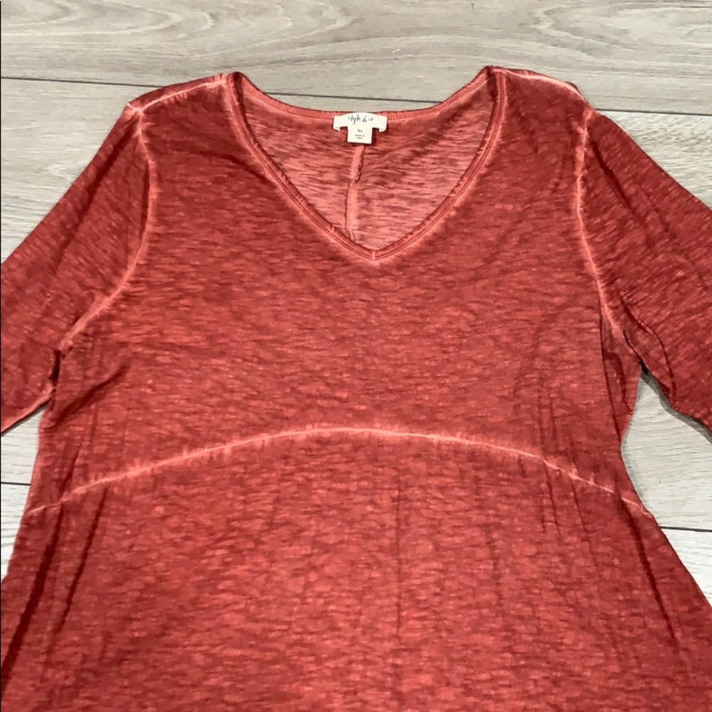 Rustic orange tunic - Picture 2 of 4